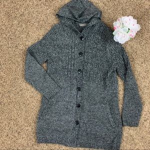 Croft & Borrow Space Dye Chunk Knit Cardigan Sweater